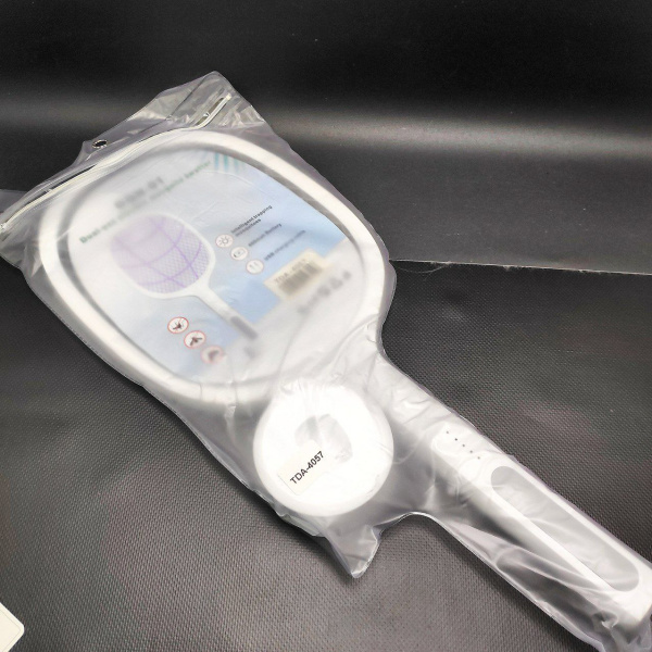 Электрическая мухобойка - антимоскитная лампа Electric mosquito swatter DQN-01 USB, 400 mAh, 2 в 1 (зарядная база – подставка)